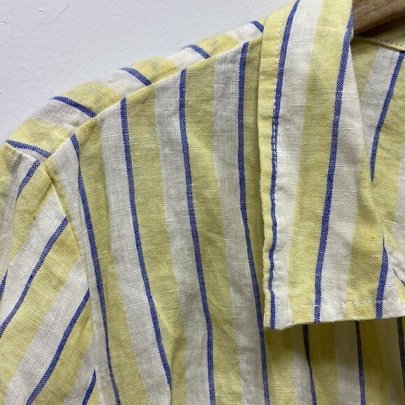 Rachel Zoe Striped Lined Button Top XL - Picture 3 of 5